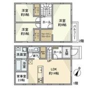 堀江戸建の間取り画像