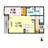 ディアライズ小郡船倉町D棟の間取り画像