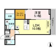ディアライズ小郡船倉町D棟の間取り画像