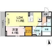 ディアライズ小郡船倉町D棟の間取り画像