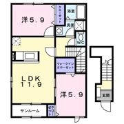アルモニーハイツⅡの間取り画像