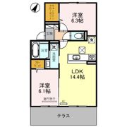 クイール北春日丘の間取り画像