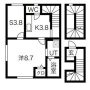 ヴィルヌーヴI、IIの間取り画像