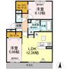 GRANDIA豊町の間取り画像
