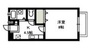 メープル湊 Aの間取り画像
