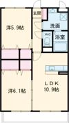 はなみずきⅡ番館の間取り画像
