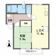 ファミール一柳 A棟の間取り画像