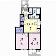 カーサ ベレッツァBの間取り画像