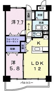 アンソレイエ アオキの間取り画像