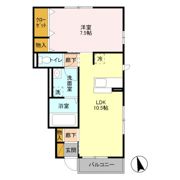 ボヌール新松戸 A棟の間取り画像