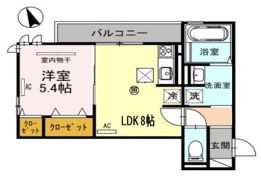 RハイツⅢの間取り画像