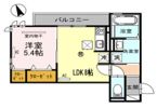 RハイツⅢの間取り画像