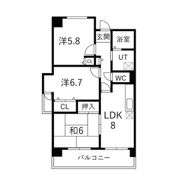 ベルメゾン堺の間取り画像