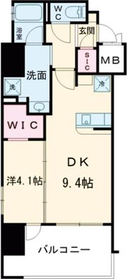 エステムコート新神戸Ⅱ駅前山手の間取り画像