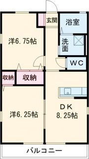 ルミエールいいくらBの間取り画像