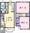 セレニティ薬師Bの間取り画像