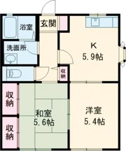 優コーポの間取り画像