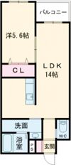 NEW PIAZZA西桔梗の間取り画像