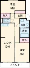竹中マンションの間取り画像