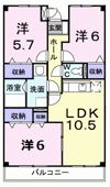 サンシャイン恵の間取り画像