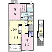 クラール丸亀原田Aの間取り画像