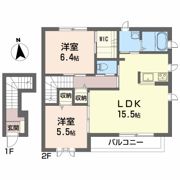 グランマスト杉井流Ⅱ B棟の間取り画像