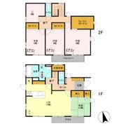 万平町一戸建ての間取り画像