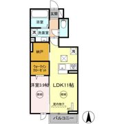 D-ROOM徳益駅前の間取り画像