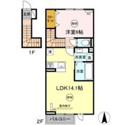 D-ROOM徳益駅前の間取り画像