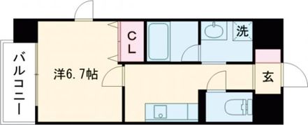 クレスト熊本城の間取り画像