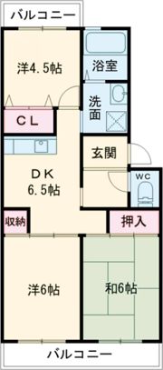 日成日笠コーポの間取り画像
