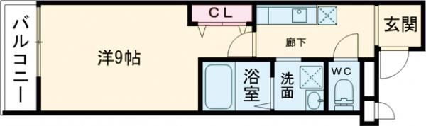 フジパレス新石切南Ⅱ番館の間取り画像