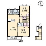 ソレアード操山D棟の間取り画像