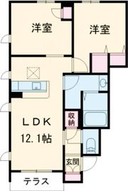 グレイス パラシオンの間取り画像