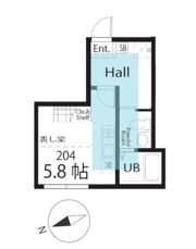 ハーミットクラブハウス梶が谷オアシスの間取り画像