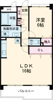 プリンスマンション神野東の間取り画像