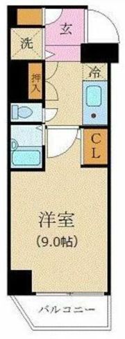 カスタリア新宿の間取り画像