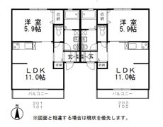 パインツリーEの間取り画像