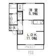 パインツリーEの間取り画像