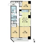 ライオンズマンション西公園の間取り画像