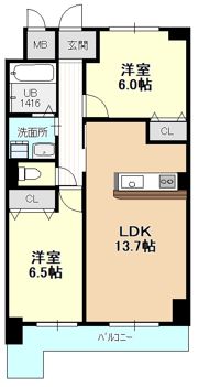 ヒルザコートの間取り画像