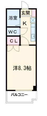 クマノハイツの間取り画像