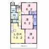 エスト京田辺Ⅱの間取り画像