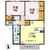 メルエム Cの間取り画像