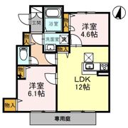 サンクイール D棟の間取り画像