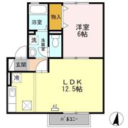 メルベーユ富の原 A棟の間取り画像