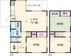 津市柳山津興M戸建の間取り画像