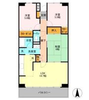 ルーチェ緑が丘 Cの間取り画像
