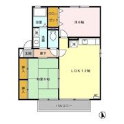 コーポベルーガ Aの間取り画像