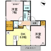 サリュー ダムール B棟の間取り画像